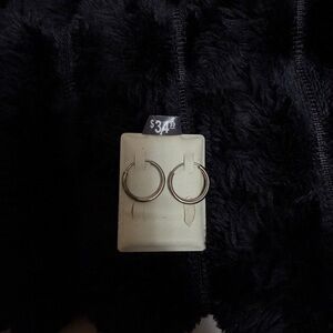 Silver Hoop Earrings - Classic Round Hoops